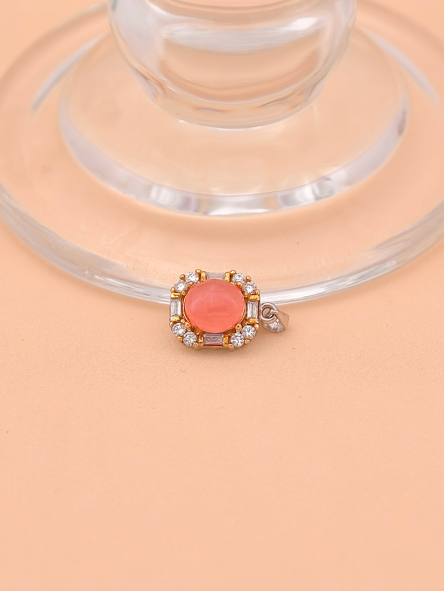 Natural Rhodochrosite Exquisite Style Sterling Silver Pendant