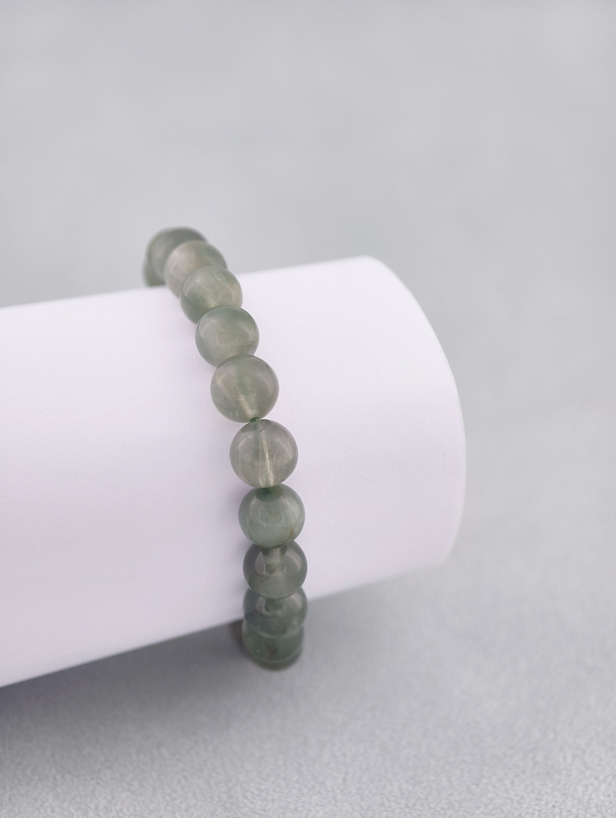 Natural Green Rutilated Quartz Energy Bracelet