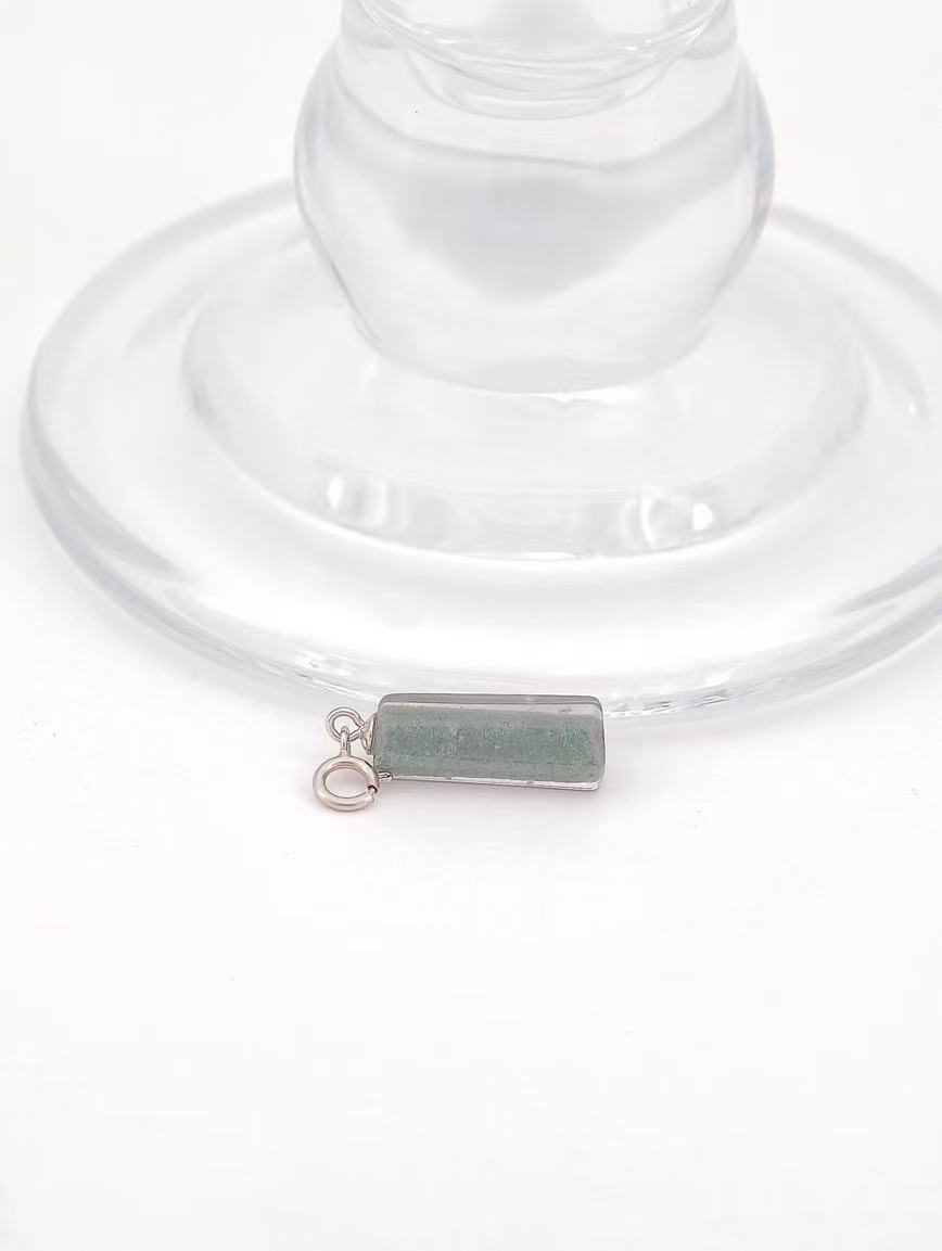 Natural Green Phantom Pendant