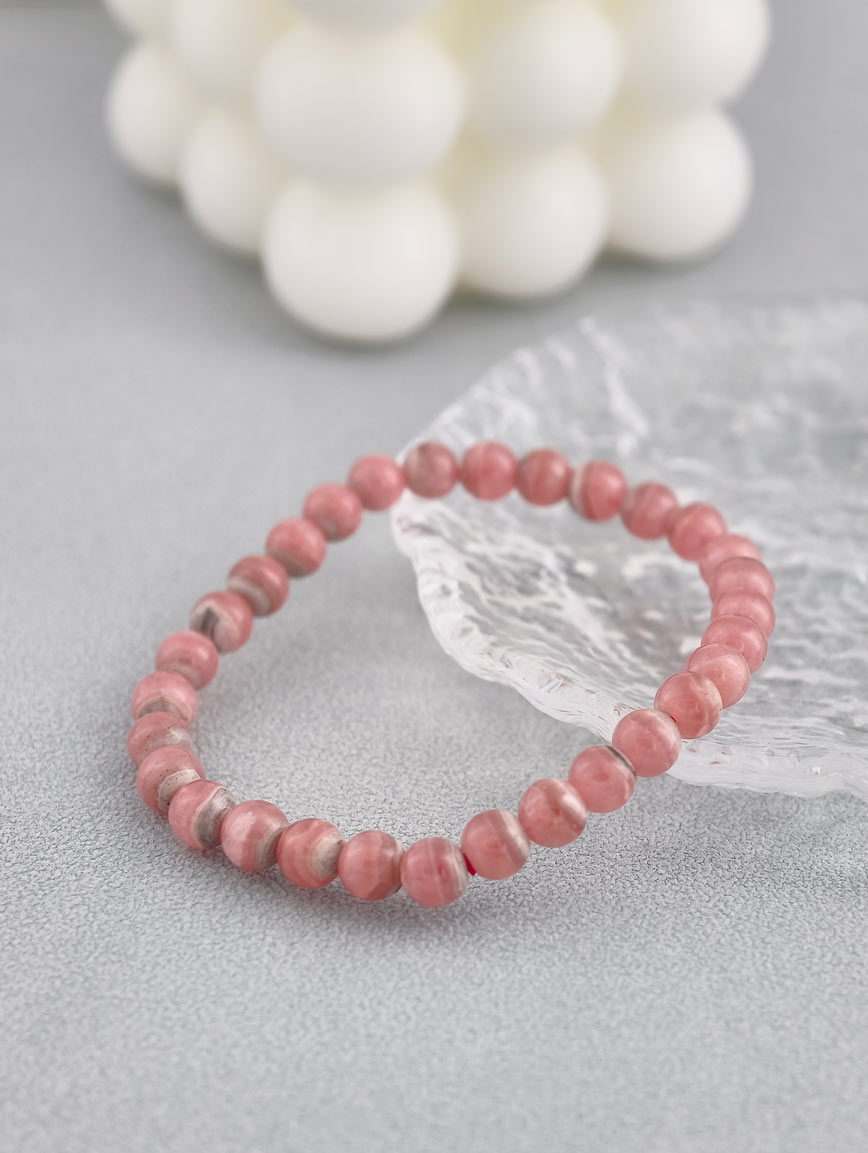 Natural Rhodochrosite Energy Bracelet