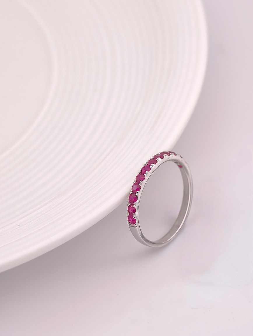 Natural Ruby Simple Ring