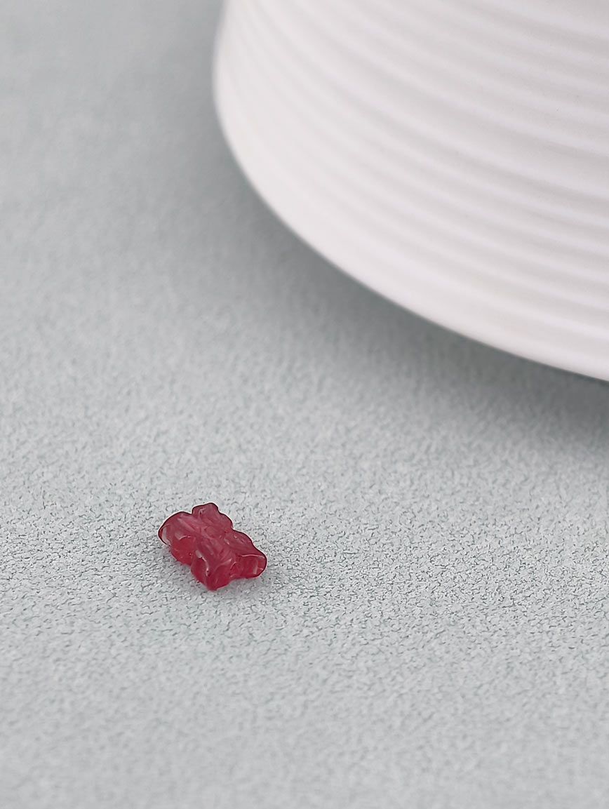 Natural Tourmaline Ruyi Flower DIY Accessory