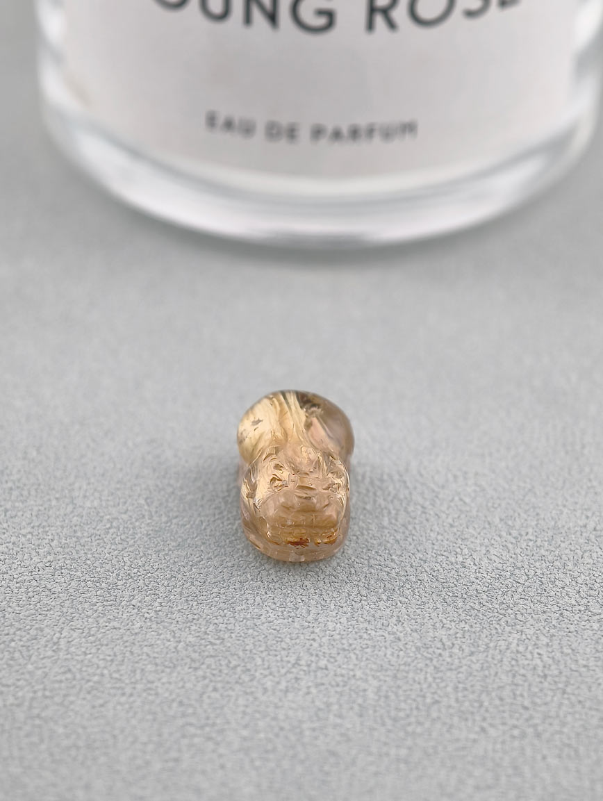 Natural Titanium Rutilated Quartz Pi Xiu DIY Accessory