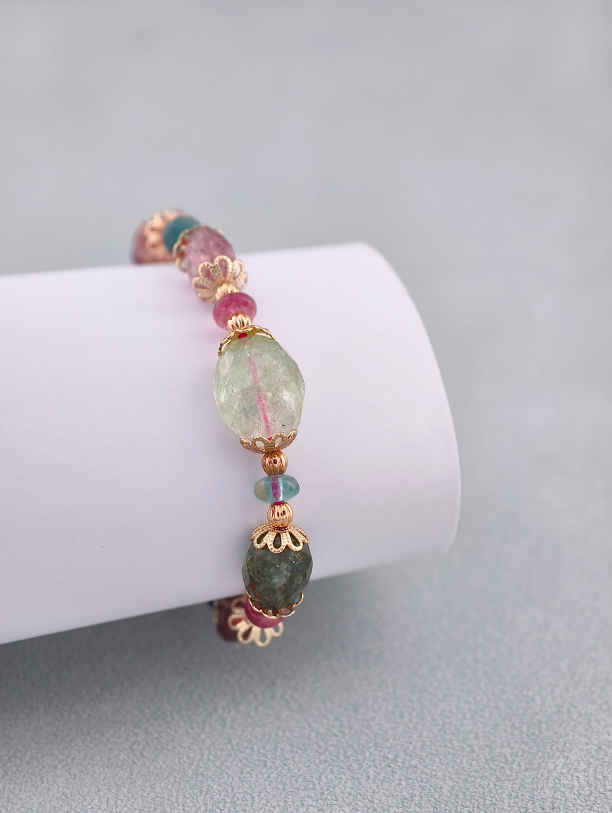 Natural Tourmaline Delicate Style Bracelet