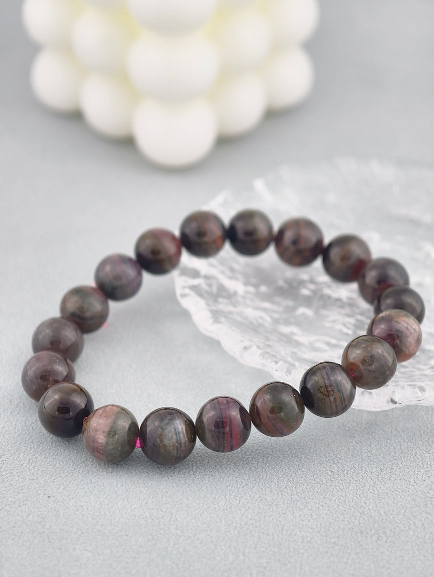 Natural Layered Watermelon Tourmaline Bracelet