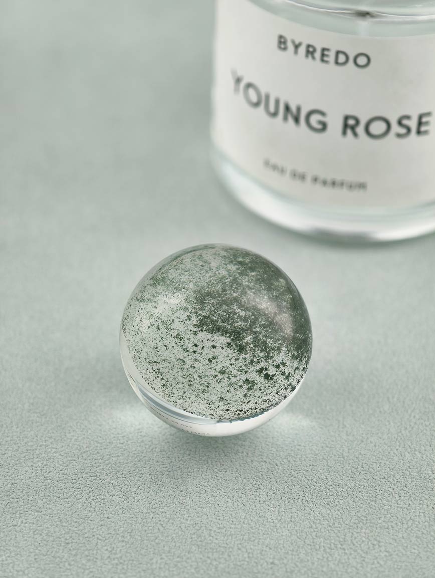 Natural Starlight Green Phantom Crystal Ball