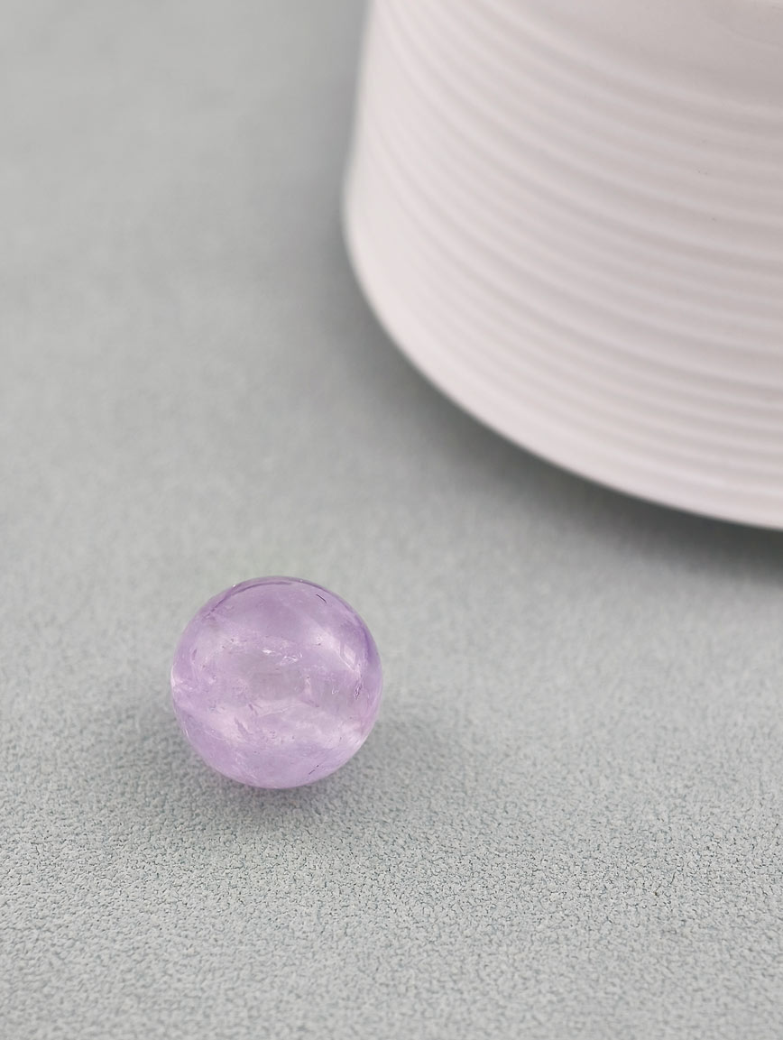 Natural Amethyst Ball Ornament
