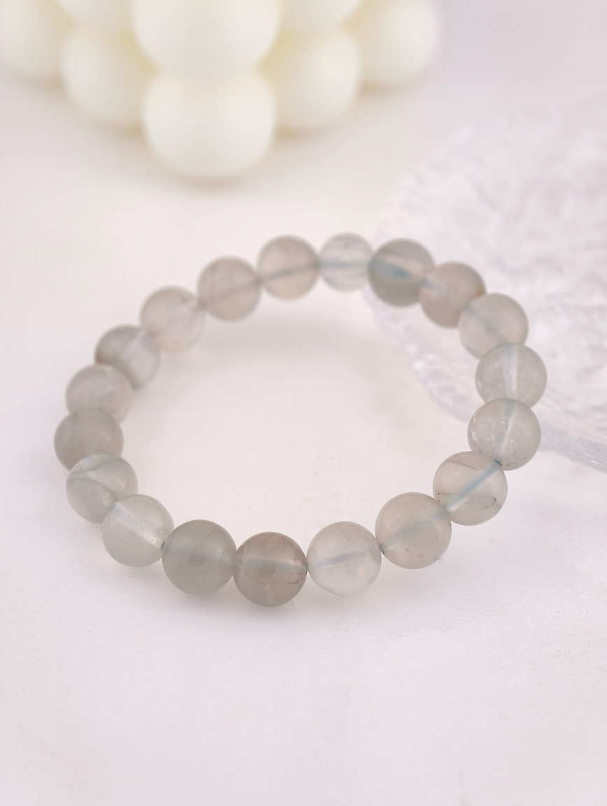 Natural Silver Rabbit Fur Bracelet