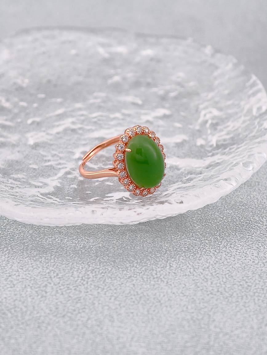 Natural Jasper Design Ring