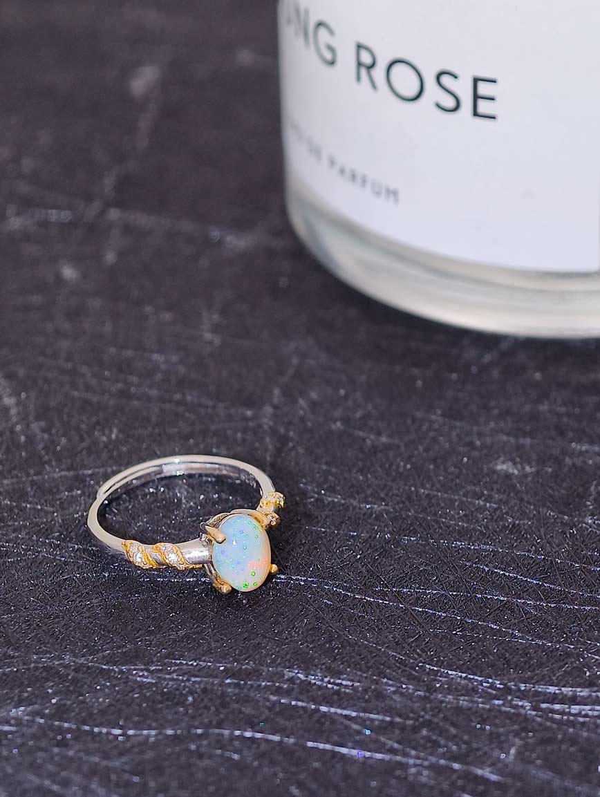 Natural Opal Design Ring
