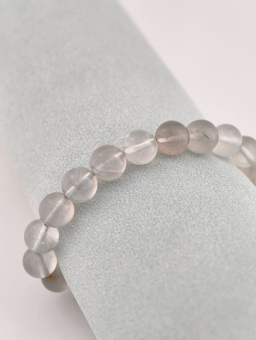 Natural Silver Rabbit Fur Bracelet