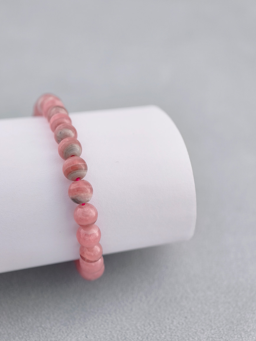 Natural Rhodochrosite Energy Bracelet