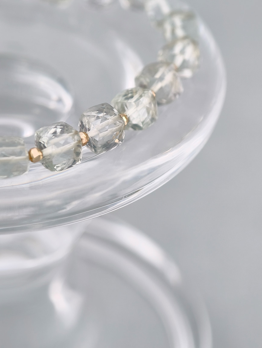 Natural Green Crystal Bracelet