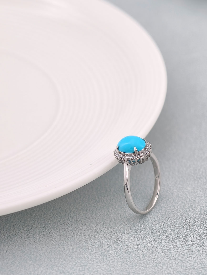 Natural Turquoise Exquisite Ring