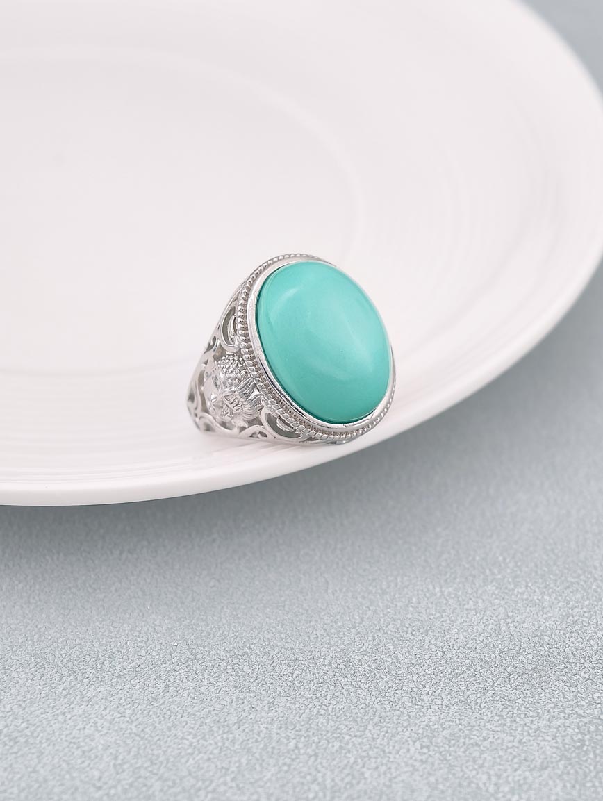 Natural Turquoise Design Ring