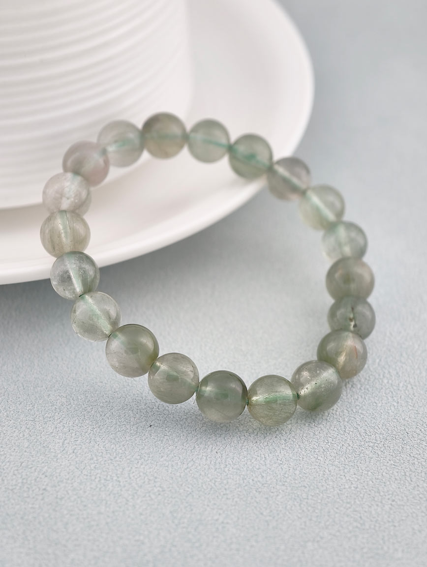 High Quality Green Rutilated Quartz Bracelet