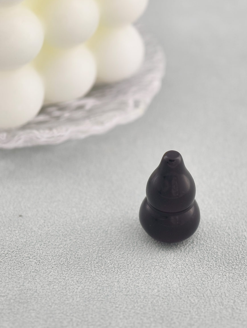 Natural Obsidian Gourd DIY Accessory