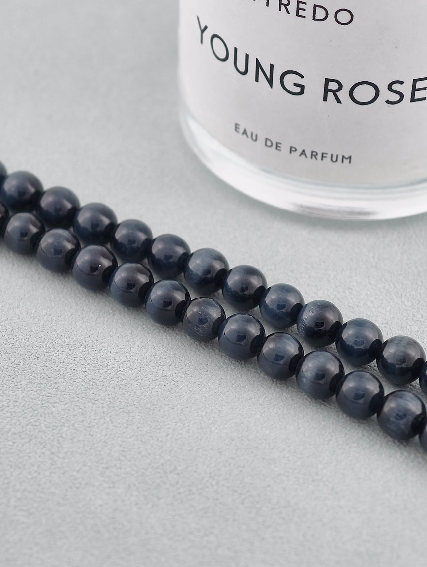 Natural Aquamarine with Premium Hawk's Eye and South Red Agate Necklace