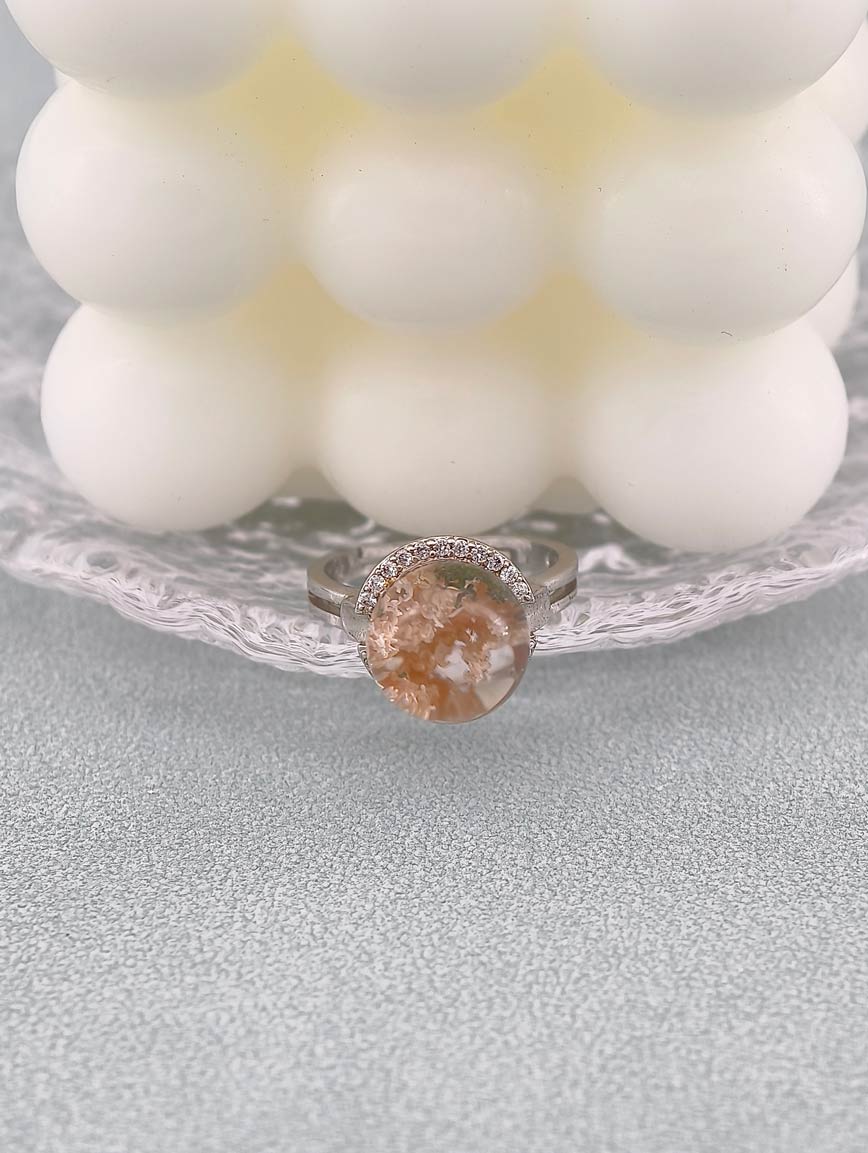 Natural White Phantom Ring