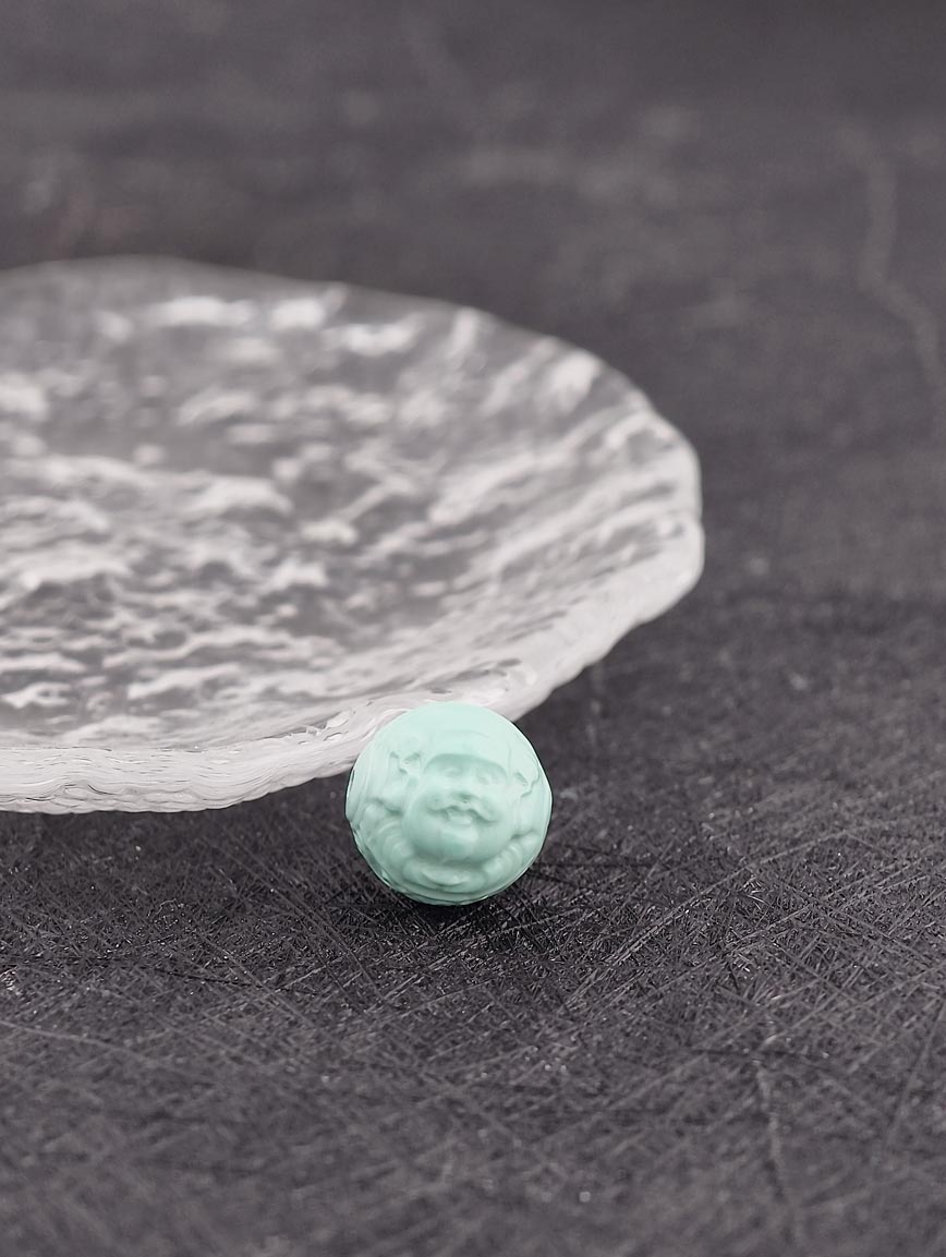 Natural Turquoise God of Wealth DIY Accessory