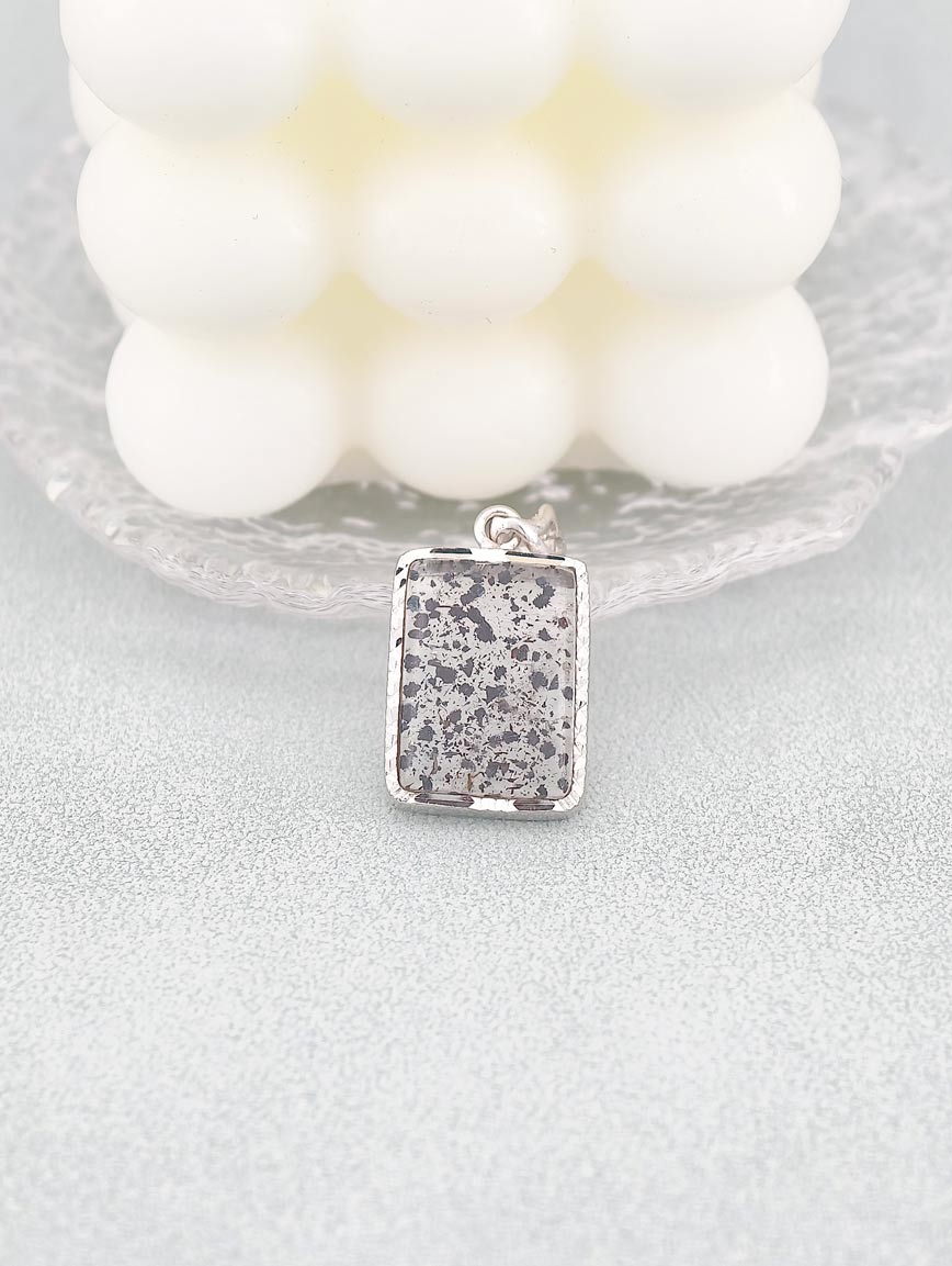 Natural Black Super Seven Sterling Silver Pendant