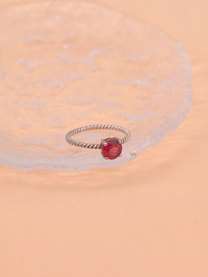 Natural Garnet Ring