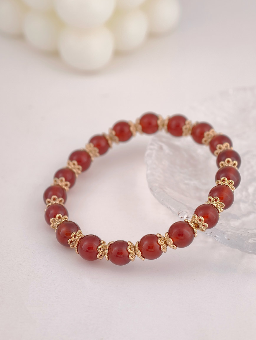 Natural Garnet Exclusive Design Bracelet