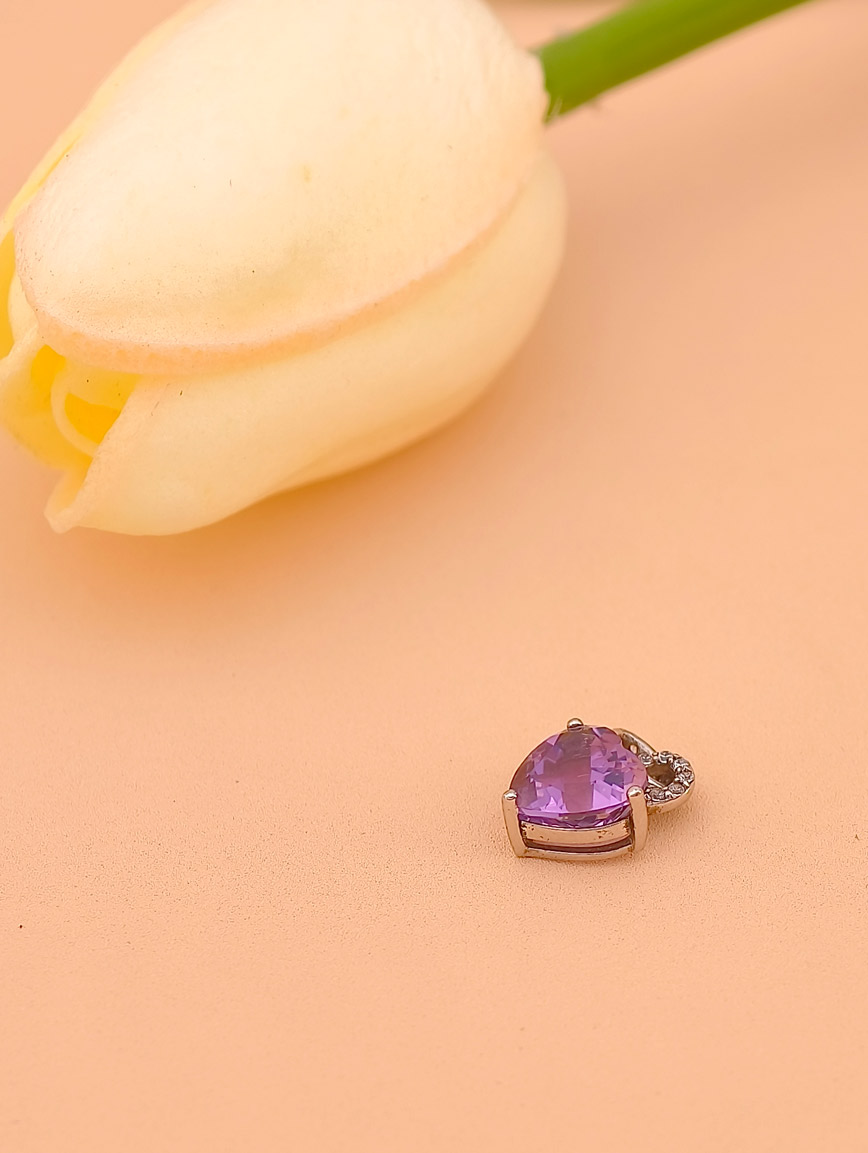 Heart Amethyst Pendant
