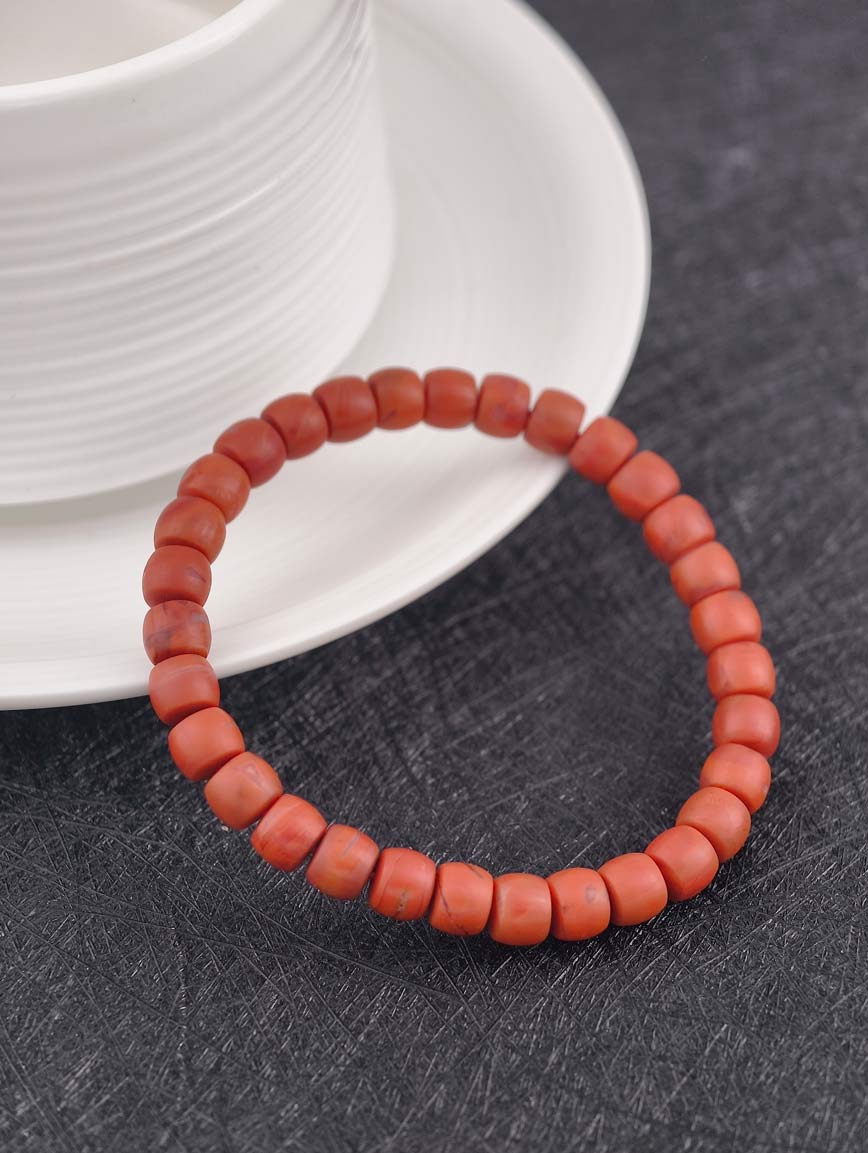 Natural South Red Agate Simple Style Bracelet