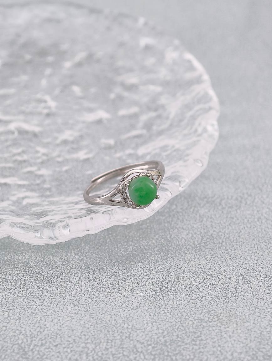 Natural Jadeite Ring