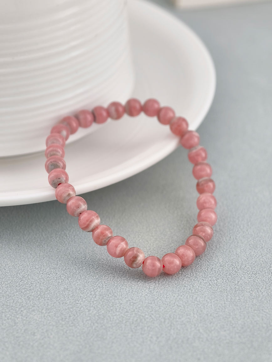 Natural Rhodochrosite Energy Bracelet