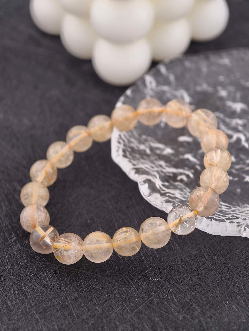 Natural Rutilated Quartz Bracelet