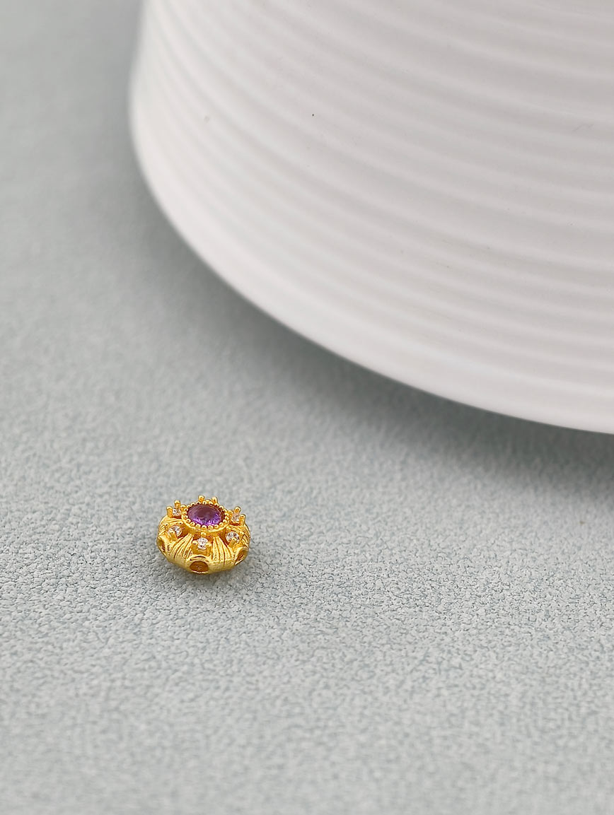 Natural Amethyst Sterling Silver DIY Accessory