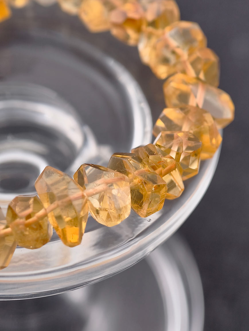 Natural Irregular Citrine Bracelet