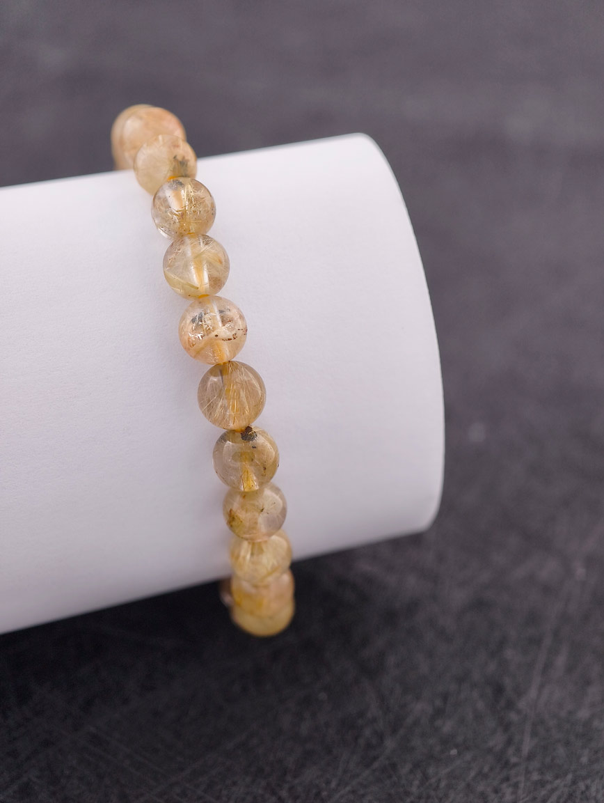 Natural Rutilated Quartz Energy Bracelet
