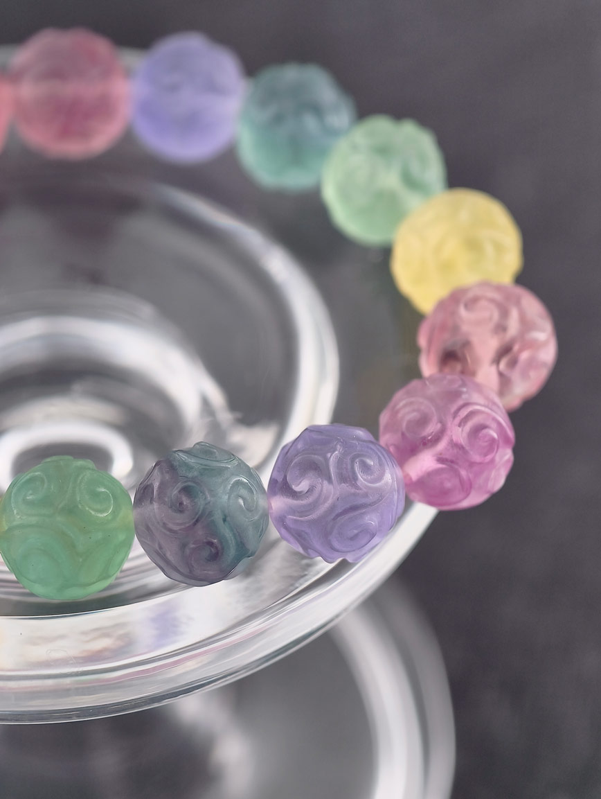 Natural Fluorite Simple Style Bracelet