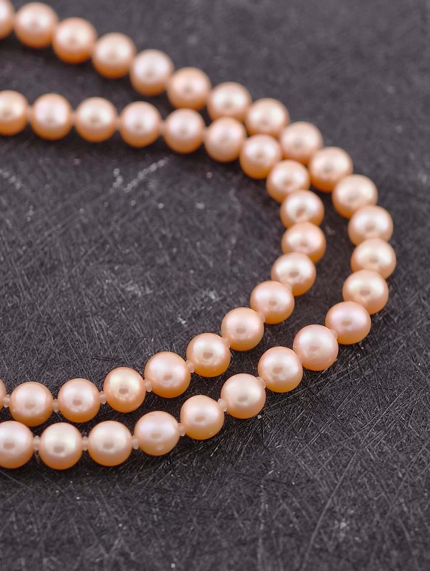 Orange Freshwater Pearl Necklace
