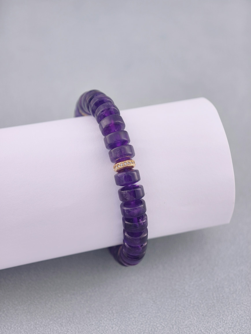 Natural Amethyst Exclusive Design Bracelet