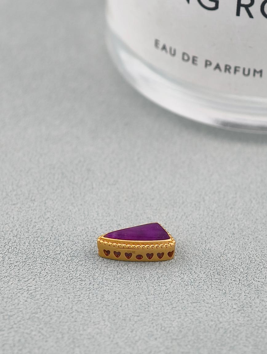 18K Gold Sugilite Unique Style DIY Accessory