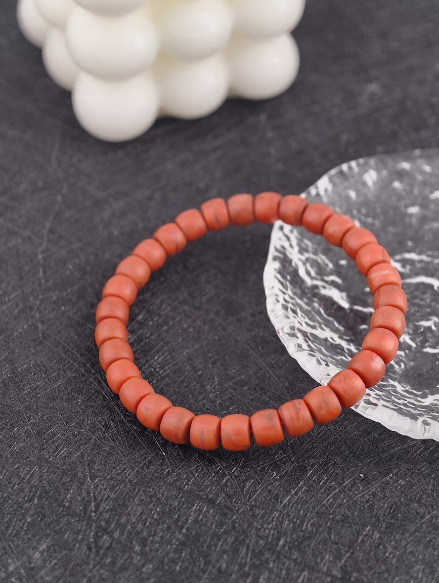 Natural South Red Agate Simple Style Bracelet