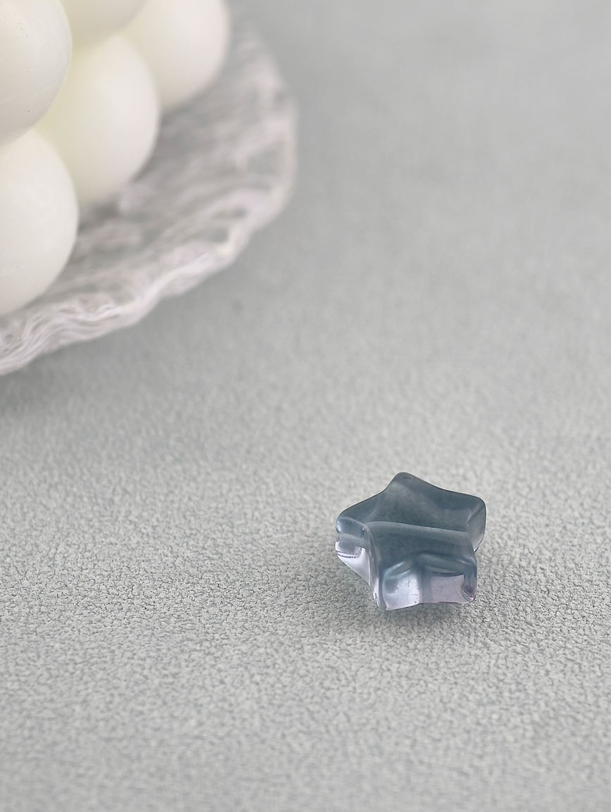 Natural Colored Fluorite Star DIY Accessory