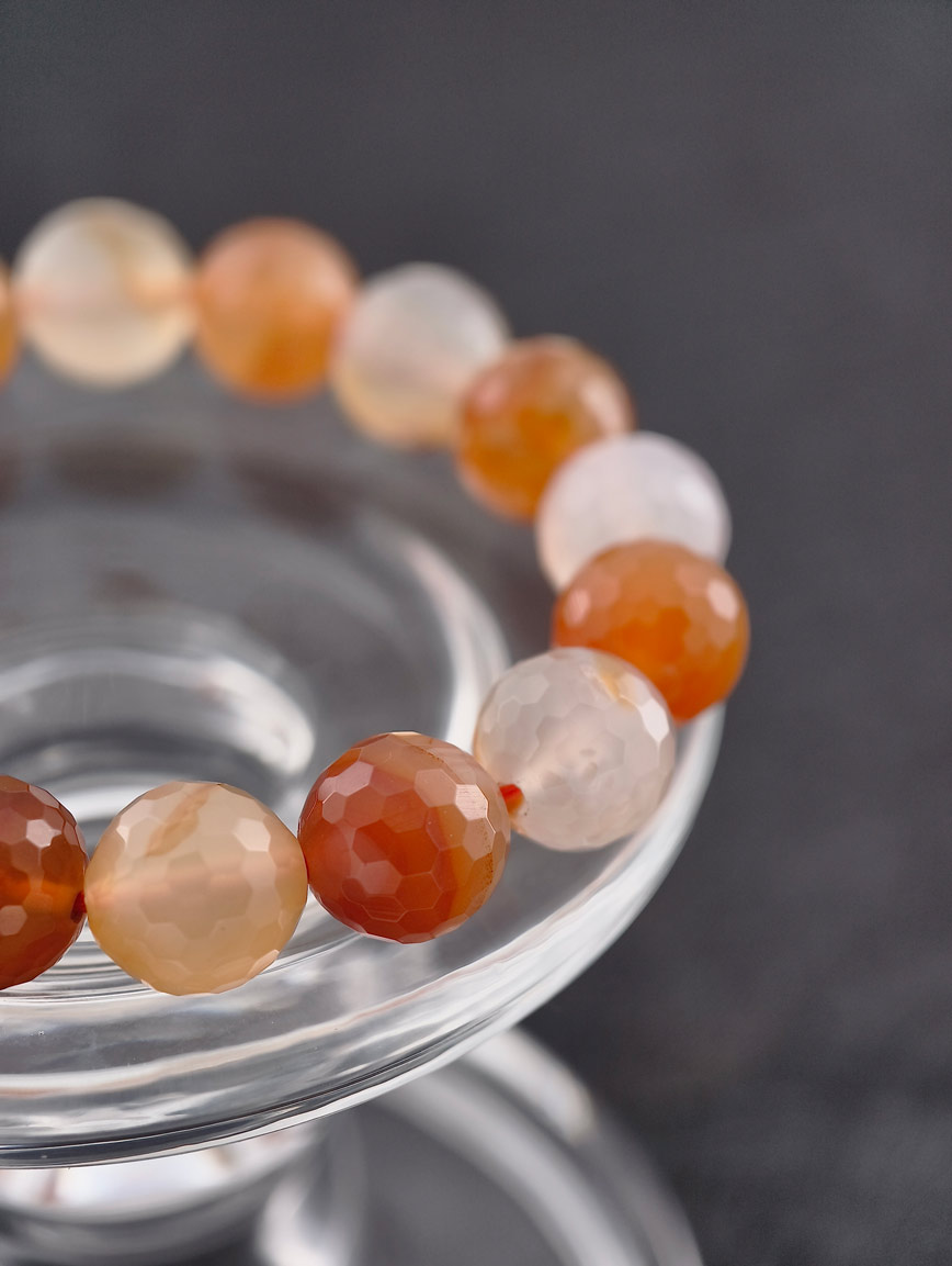 Natural Agate Simple Style Bracelet
