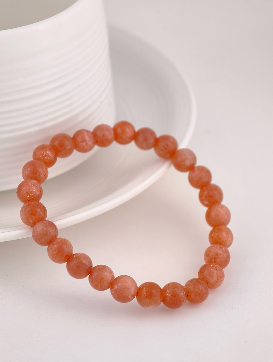 Natural Golden Strawberry Quartz Bracelet