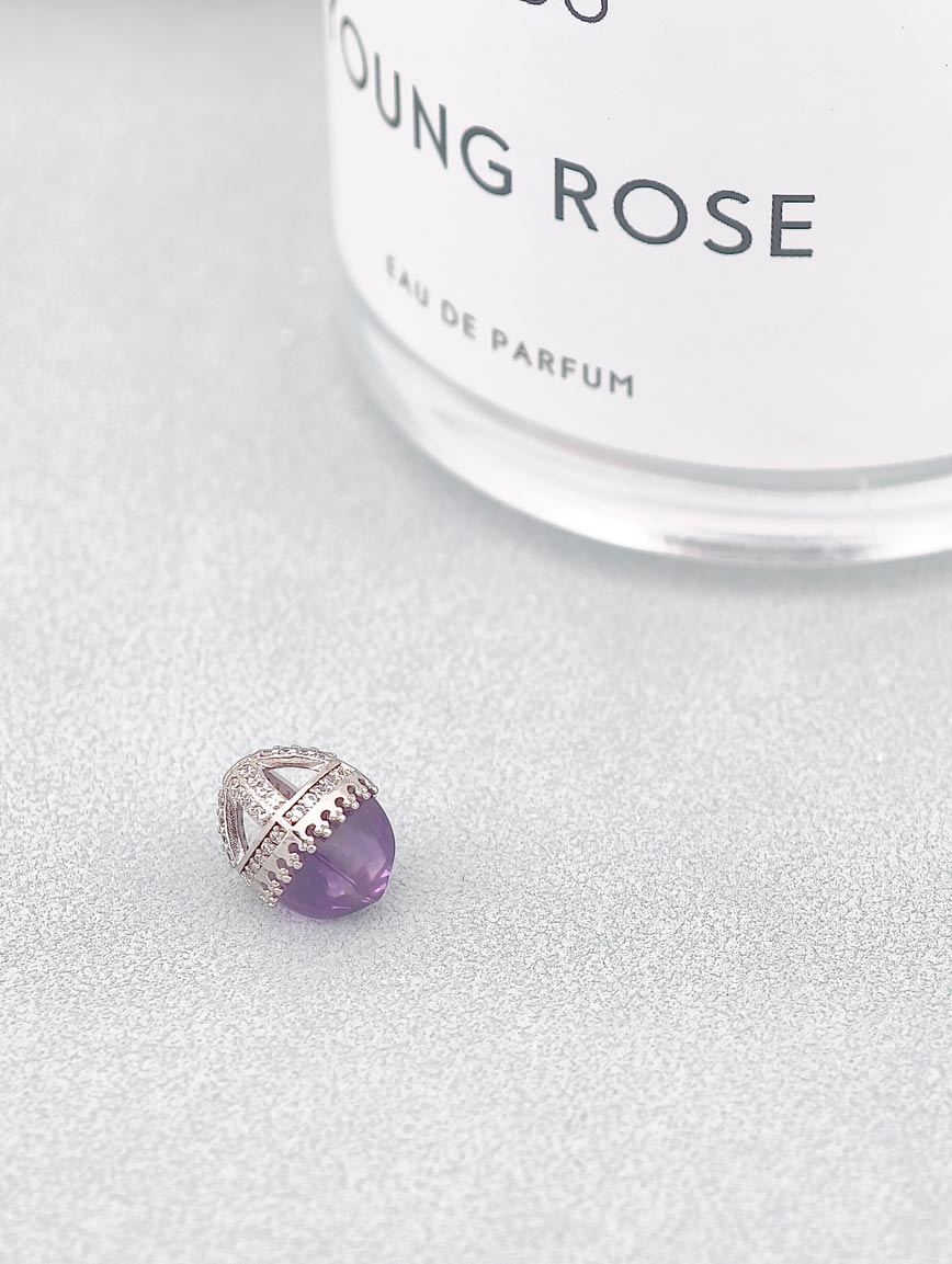 Natural Amethyst Sugar Tower Pendant