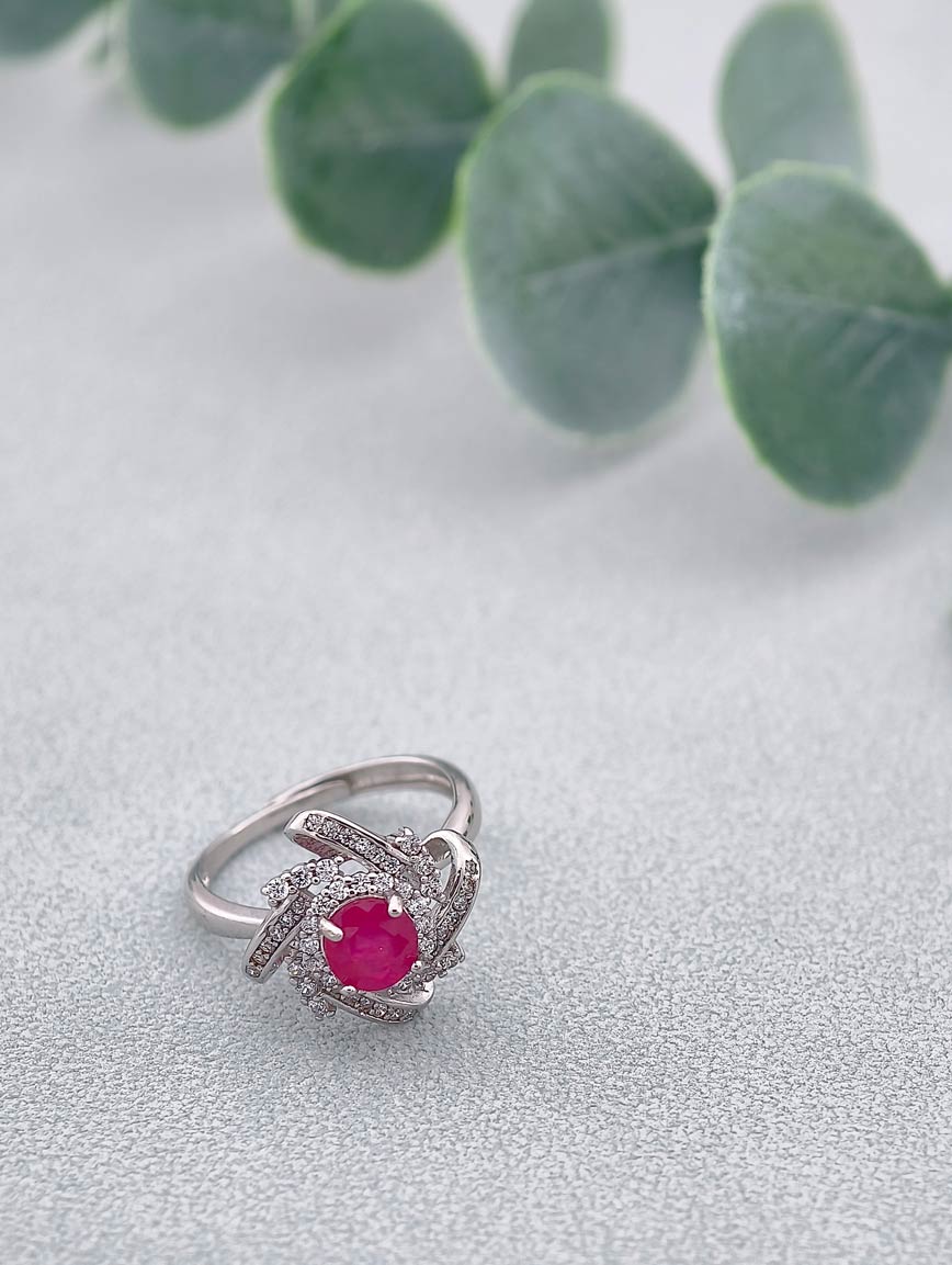 Natural Ruby Design Ring