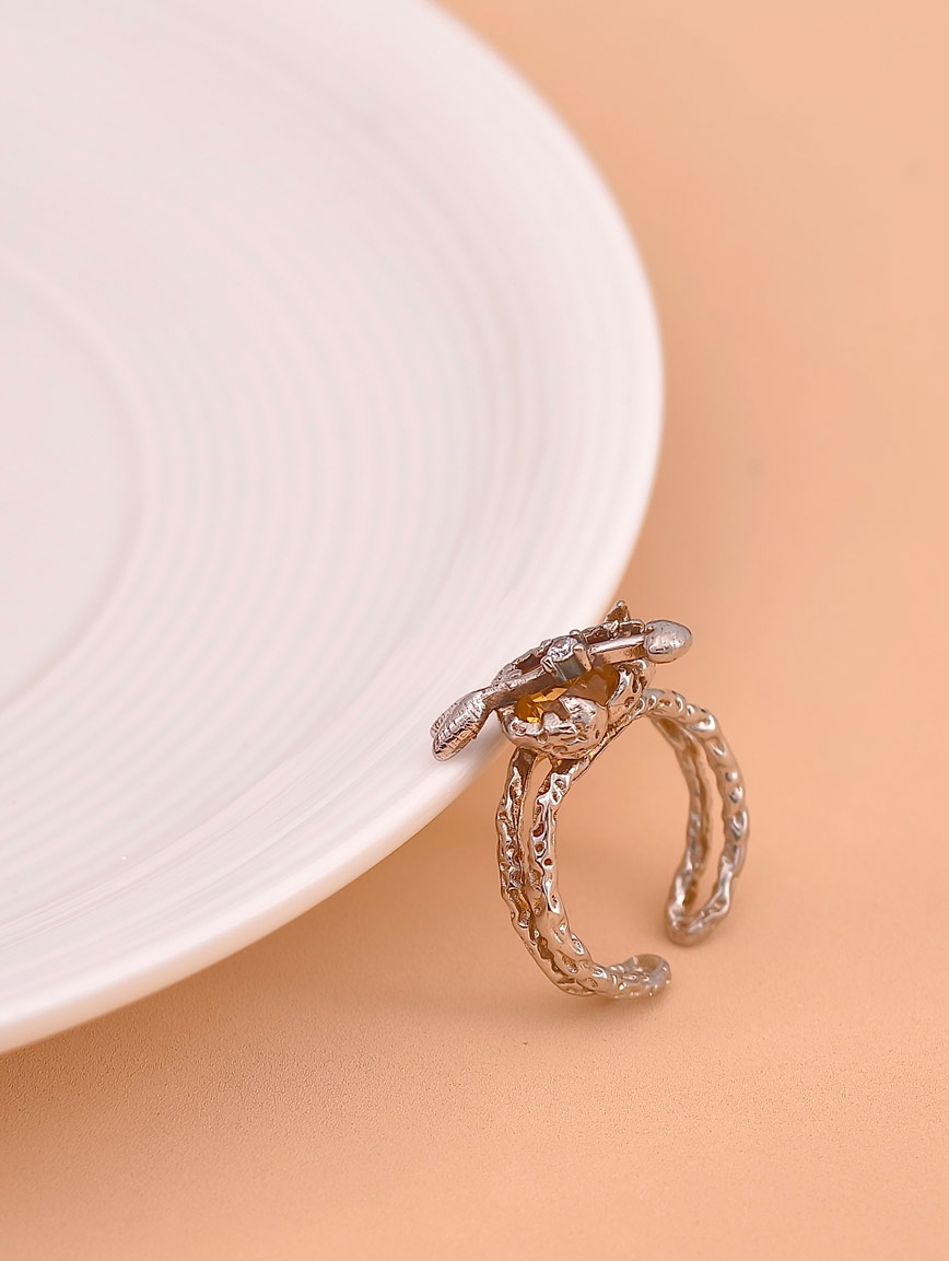 Love At First Shot Natural Citrine Ring