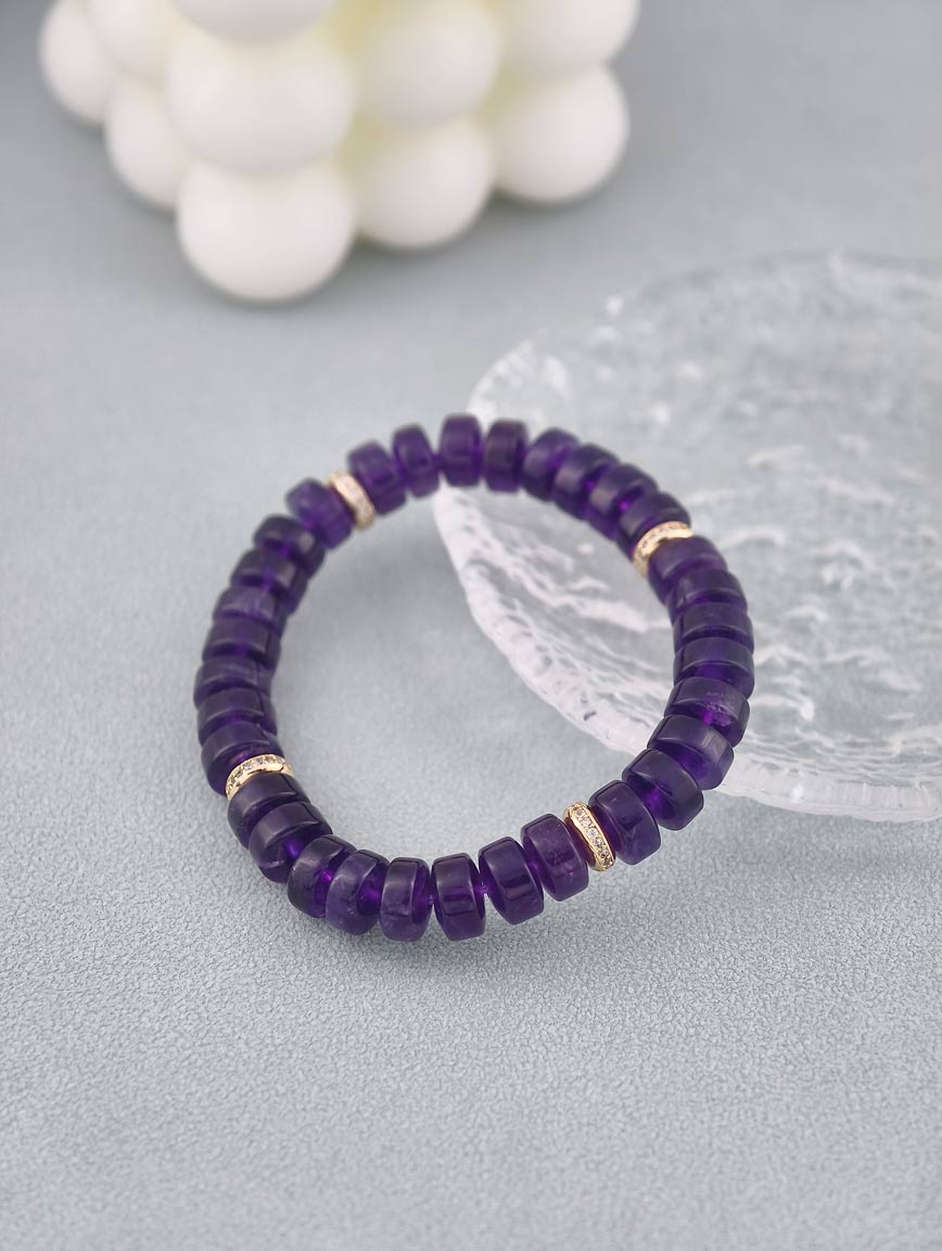 Natural Amethyst Exclusive Design Bracelet