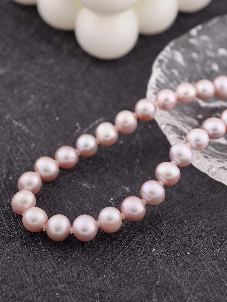 Smoky Purple Freshwater Pearl Necklace