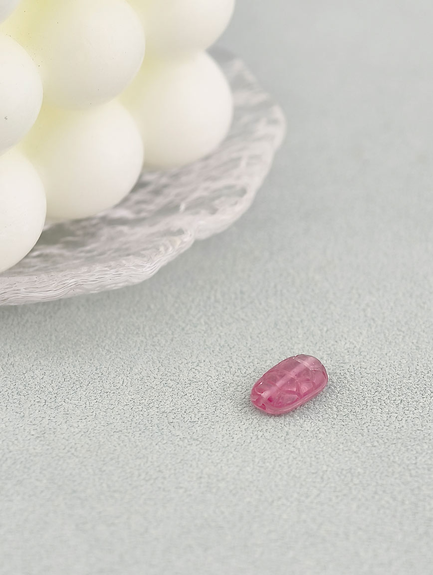 Natural Three Colors of Tourmaline Tortoise Shell DIY Accessory