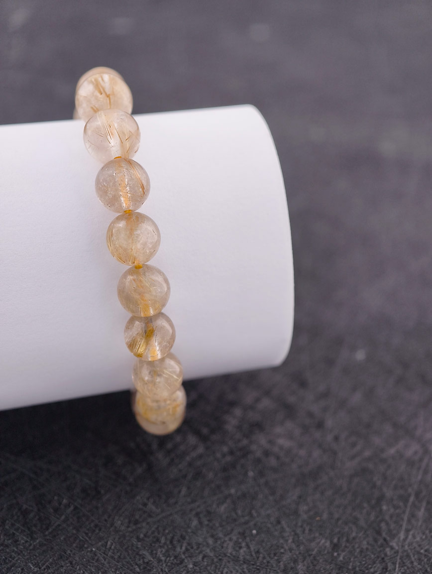 Natural Rutilated Quartz Bracelet